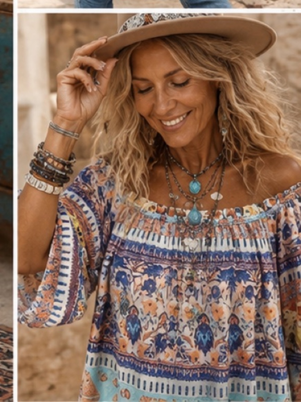 ⭐️Farmers Market,Lost Highway Top in Palmspanes,Excellent Condition,Size Large